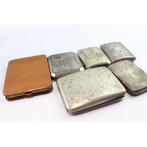 324 - Antique Vintage Cigarette Case EPNS Tobacciana Collectables