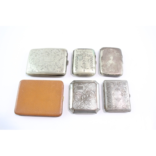 324 - Antique Vintage Cigarette Case EPNS Tobacciana Collectables