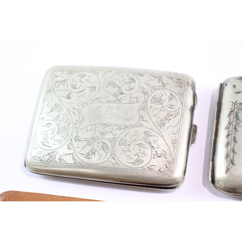 324 - Antique Vintage Cigarette Case EPNS Tobacciana Collectables