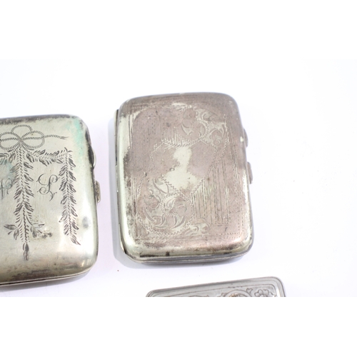 324 - Antique Vintage Cigarette Case EPNS Tobacciana Collectables