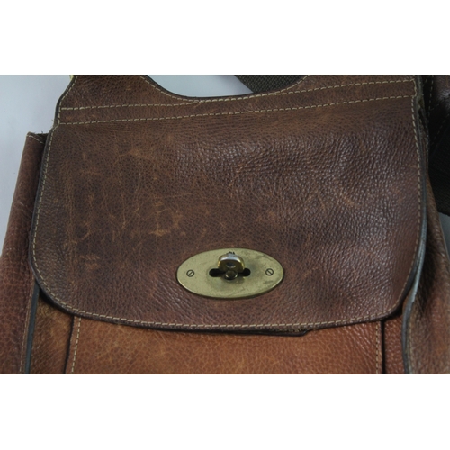 332 - Mulberry 'Antony' Crossbody Bag In Oak Calfskin Leather