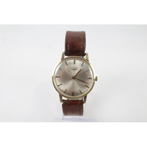 348 - Longines 9K Gold Hand-Wind Watch WATCH RUNS