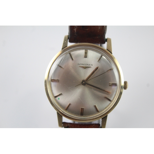 348 - Longines 9K Gold Hand-Wind Watch WATCH RUNS