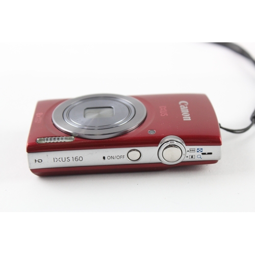 357 - Canon IXUS 160 Digital Compact Camera Working w/ 8x Optical Zoom