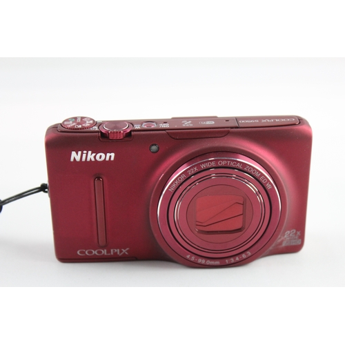 362 - Nikon Coolpix S9500 Digital Compact Camera Working w/ Nikkor 22x Wide Zoom Lens