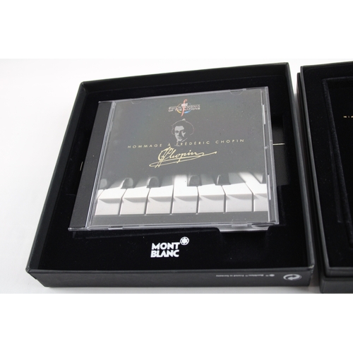 400 - Montblanc Meisterstuck Black Fountain Pen 14ct Gold Nib Hommage to Chopin Set