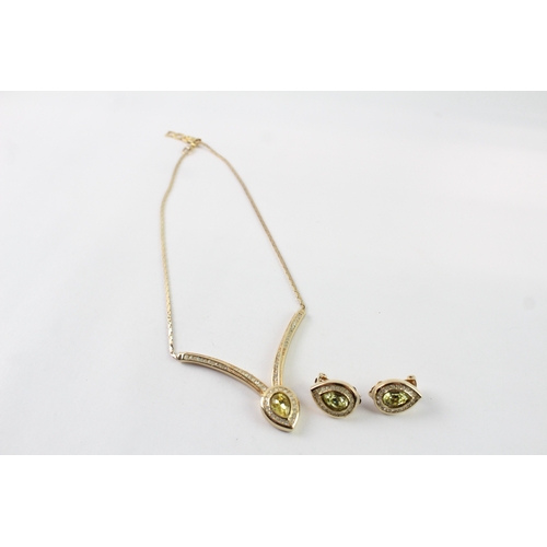 224 - Collection of Christian Dior Gold Tone Jewellery inc. Clip On Earrings x 2 30g