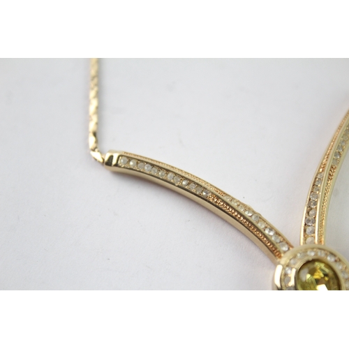 224 - Collection of Christian Dior Gold Tone Jewellery inc. Clip On Earrings x 2 30g