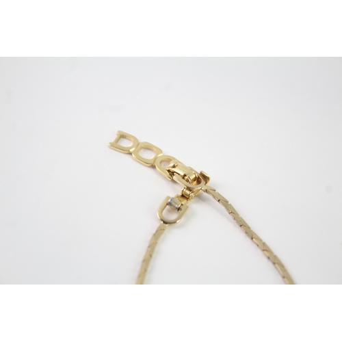 224 - Collection of Christian Dior Gold Tone Jewellery inc. Clip On Earrings x 2 30g