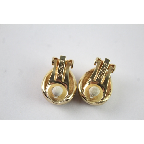 224 - Collection of Christian Dior Gold Tone Jewellery inc. Clip On Earrings x 2 30g