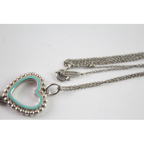 225 - Tiffany & Co Sterling Silver Necklace inc. Key Pendant & Chain 8g