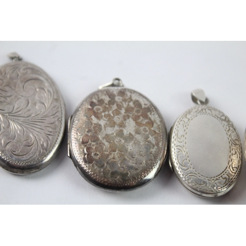 227 - Collection of Sterling Silver Locket Pendants x 5 56g