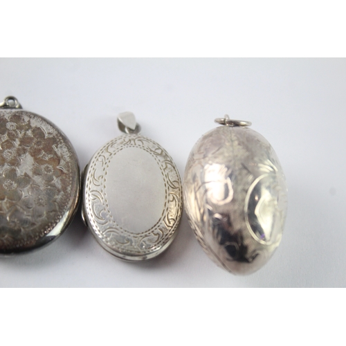 227 - Collection of Sterling Silver Locket Pendants x 5 56g