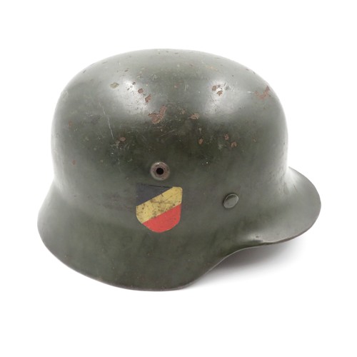 336 - German WW2 Steel Compat Helmet Stahlhel