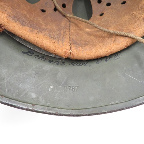 336 - German WW2 Steel Compat Helmet Stahlhel
