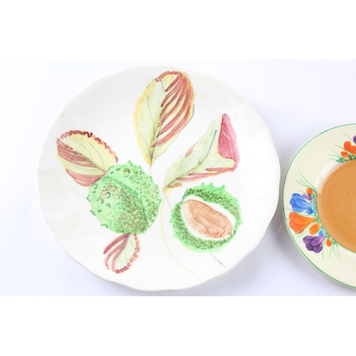 324 - Clarice Cliff Vintage Plates Inc Conker Crocus