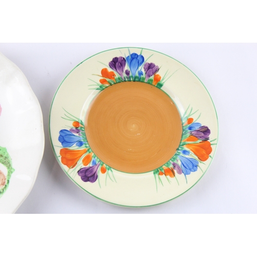 324 - Clarice Cliff Vintage Plates Inc Conker Crocus