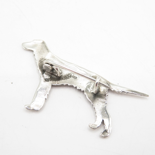210 - Sterling Silver 925 Dog Brooch (3.4g)