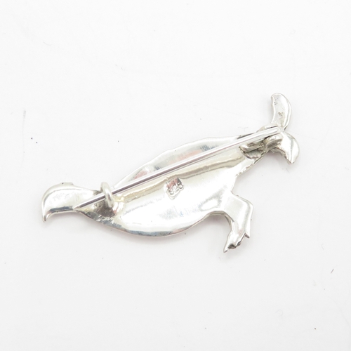 219 - Sterling Silver 925 Grouse Bird Brooch (4.4g)