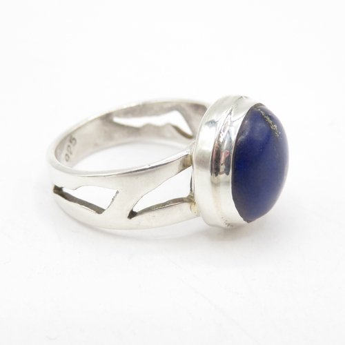 220 - Sterling Silver 925 Gemstone Ring (5.8g) Size O 1/2