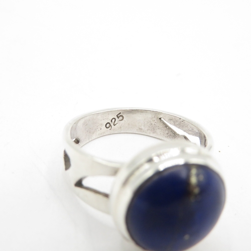 220 - Sterling Silver 925 Gemstone Ring (5.8g) Size O 1/2