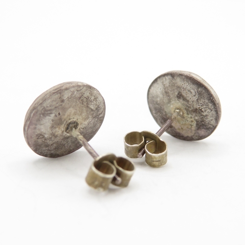 227 - Sterling Silver Georg Jensen Stud Earrings No. 74 4.1g