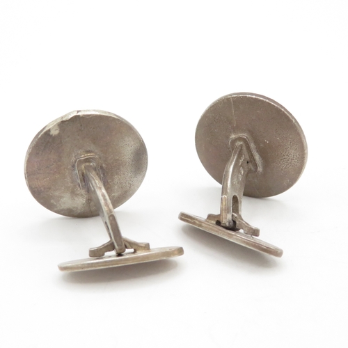 230 - Sterling Silver Georg Jensen Cufflinks No.75B 13.6g