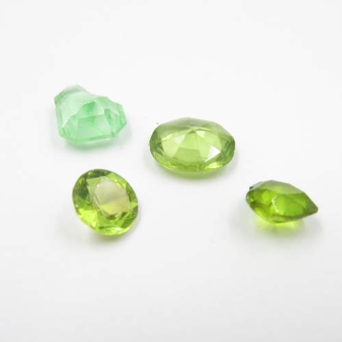 236 - Collection of Green Gemstones inc. Emerald and Tourmaline 8.9g (weight including bags)