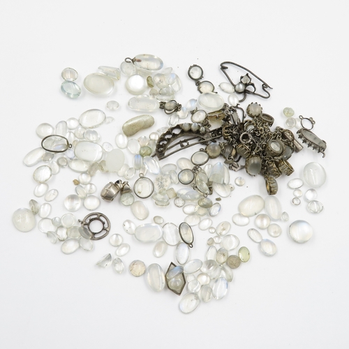 237 - Collection of Gemstones inc. Opal and Moonstone 61g (weight including bags)