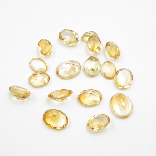 238 - Collection of Gemstones inc. Spinel, Citrine, Synthetic Ruby & Sapphire 102g (weight including bags)