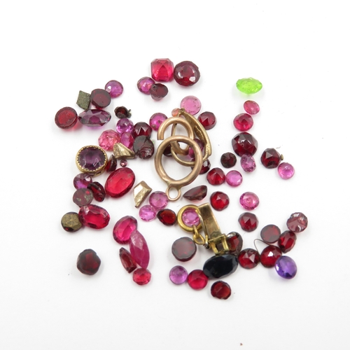 238 - Collection of Gemstones inc. Spinel, Citrine, Synthetic Ruby & Sapphire 102g (weight including bags)