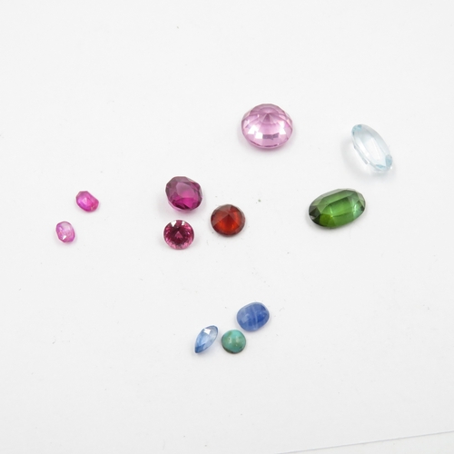 238 - Collection of Gemstones inc. Spinel, Citrine, Synthetic Ruby & Sapphire 102g (weight including bags)