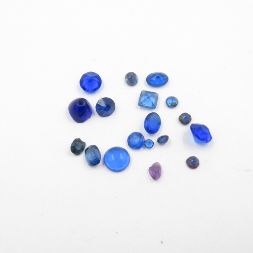 238 - Collection of Gemstones inc. Spinel, Citrine, Synthetic Ruby & Sapphire 102g (weight including bags)