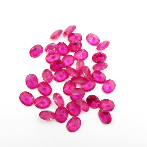 240 - Collection of Gemstones inc. Ruby, Synthetic Ruby, Garnet 142g (weight including bags)