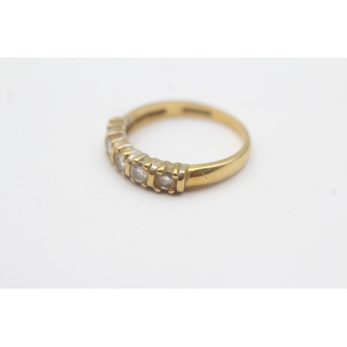 85 - 18ct gold diamond five stone ring (2.9g) Size L