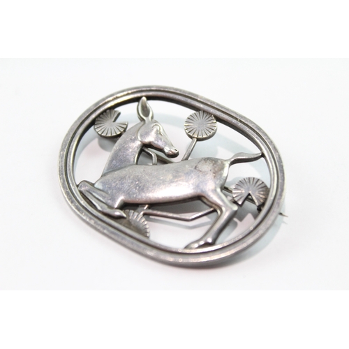 150 - Georg Jensen Sterling Silver Animal Brooch 16g