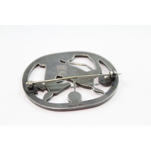 150 - Georg Jensen Sterling Silver Animal Brooch 16g