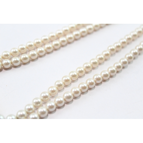 153 - Christian Dior Simulated Pearl Necklace 41g