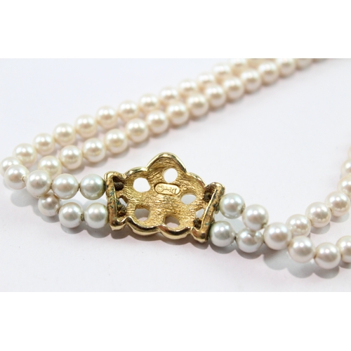 153 - Christian Dior Simulated Pearl Necklace 41g