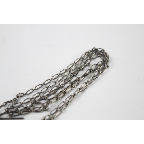 160 - 830 Georg Jensen Silver Necklace Set With Pendant, Gemstone 16g