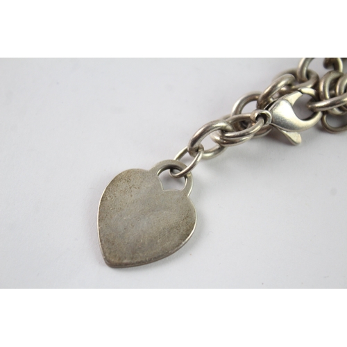 168 - Tiffany & Co Sterling Silver Belcher Bracelet With Heart Tag 34g