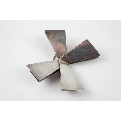 171 - Georg Jensen Sterling Silver Bow Brooch 34g