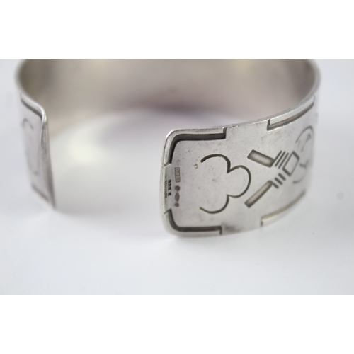 185 - Georg Jensen Sterling Silver Cuff Bangle 50g