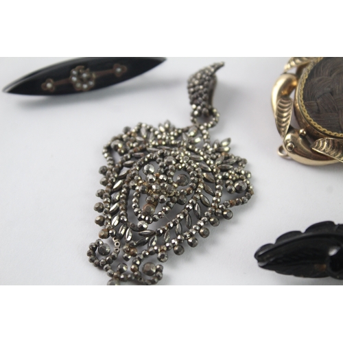 189 - Collection of Antique Jewellery inc. Victorian, Mourning, Seed Pearl x 5 48g