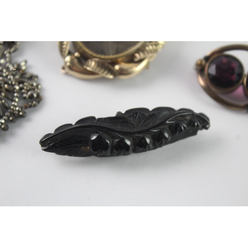 189 - Collection of Antique Jewellery inc. Victorian, Mourning, Seed Pearl x 5 48g