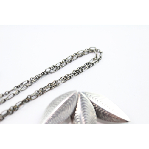 192 - Collection Of Sterling Silver Scandinavian Jewellery inc. Herman Siersbol x3 27g