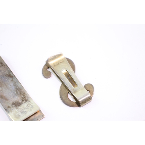 263 - 2 x .925 Sterling Silver Money Clips 33g