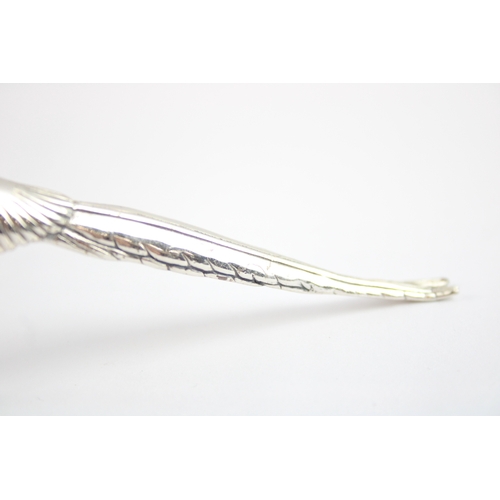 266 - .925 Sterling Silver Enamelled Pheasant Bird Ornament 85g