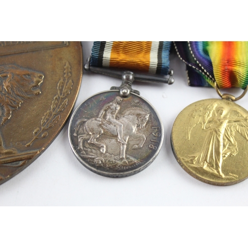 291 - WW1 1914 Mons Star Trio & Death Plaque- Pte William Wallace 1st Gordon Highrs