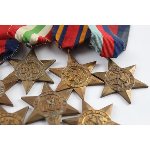 292 - WW2 Star Medals Inc Pacific, Atlantic, Burma, Italy Stars, Etc